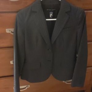 New York & Company Grey Pinstripe Blazer *EUC*